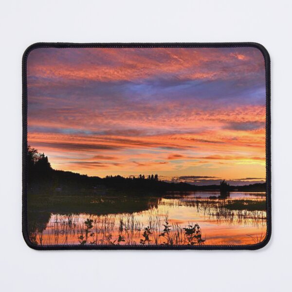 Item preview, Beautiful red and orange  sunset view from the lake this Sunday  designed and sold by Durgaa D.