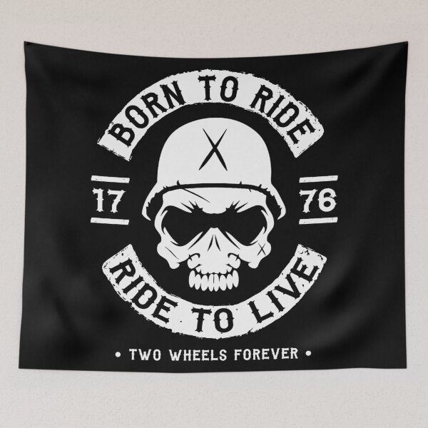 Item preview, BIKER - BORN TO RIDE RIDE TO LIVE designed and sold by ShirtWreck.