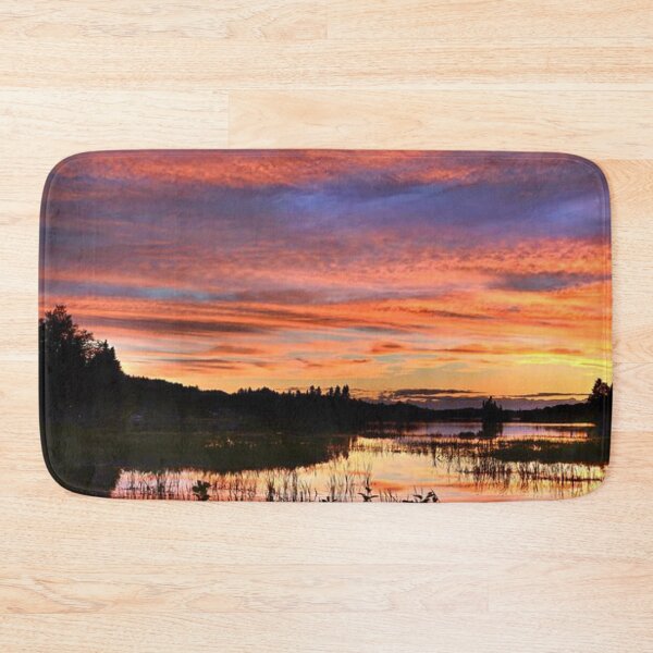 Item preview, Beautiful red and orange  sunset view from the lake this Sunday  designed and sold by Durgaa D.