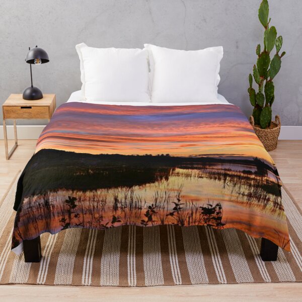 Item preview, Beautiful red and orange  sunset view from the lake this Sunday  designed and sold by Durgaa D.