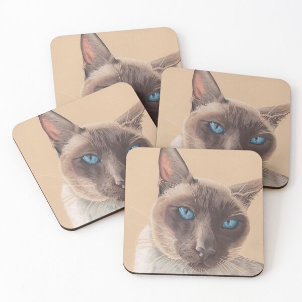 Item preview, A Siamese cat designed and sold by cathyscreations.