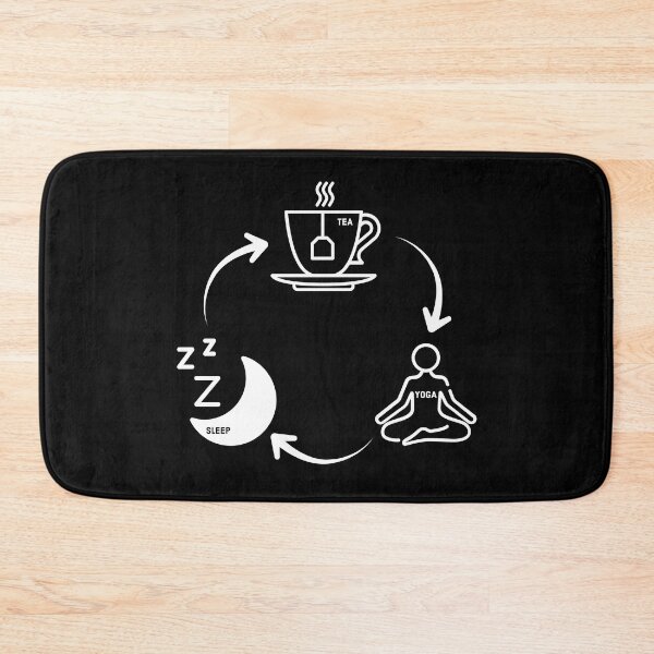 Item preview, Tea yoga sleep repeat  designed and sold by Laura-stbr.