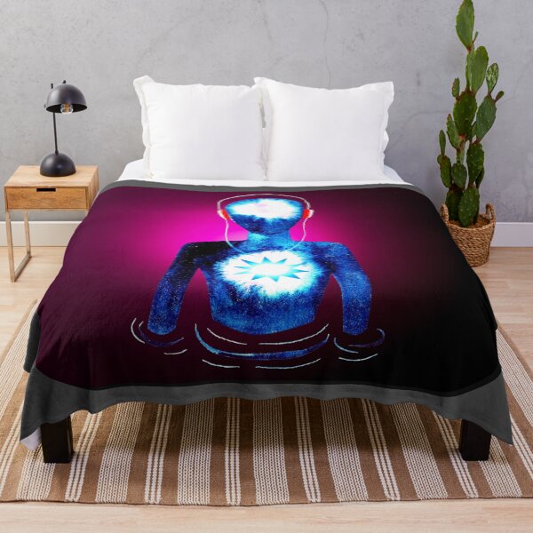 Item preview, Meditation Man w/ Headphones Magenta designed and sold by RealmsBeyond.