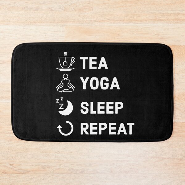 Item preview, Tea yoga sleep repeat  designed and sold by Laura-stbr.