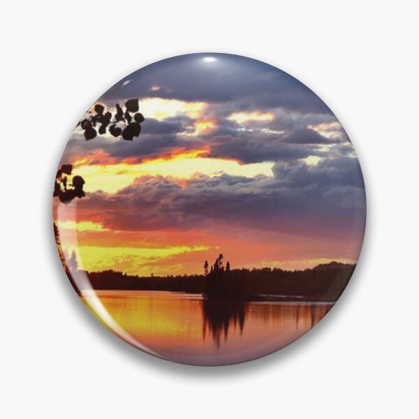 Item preview, Beautiful sunset with clouds view from the lake  designed and sold by Durgaa D.