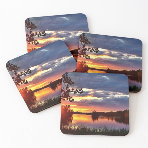 Item preview, Beautiful sunset with clouds view from the lake  designed and sold by Durgaa D.