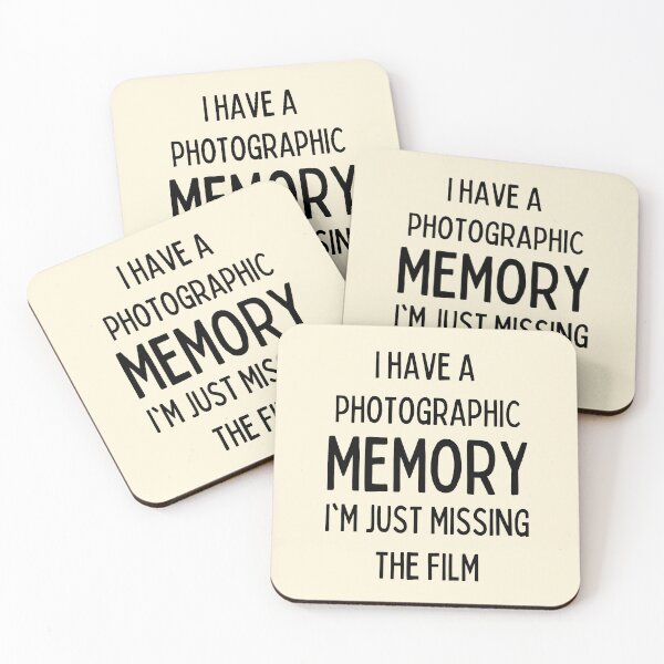 Item preview, I Have A Photographic Memory | Funny Puns designed and sold by FunnyFactDesign.