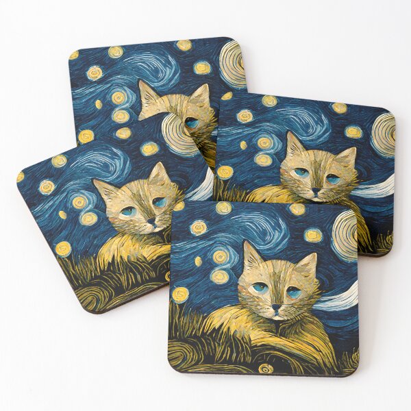 Item preview, Van Gogh Design Cat designed and sold by Taycasio  Design.