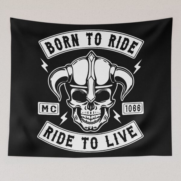 Item preview, BIKER, BORN TO RIDE RIDE TO LIVE designed and sold by ShirtWreck.