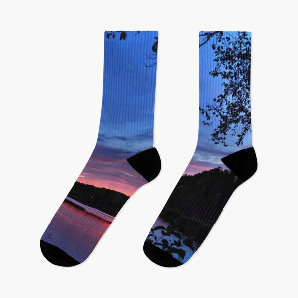 Item preview, Beautiful sunset view from the lake  designed and sold by Durgaa D.
