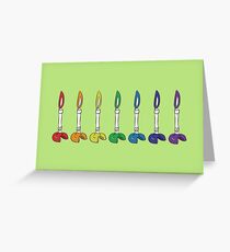 Bunsen Burner - Multicoloured Greeting Card