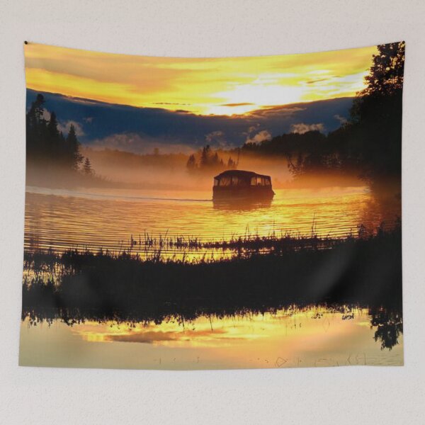 Item preview, Beautiful sunset view from the lake  designed and sold by Durgaa D.