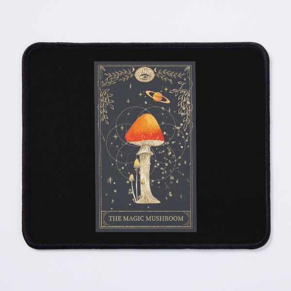 Item preview, Vintage Mushroom Lover Tarot Card Mouse Pad designed and sold by MagicWolfStar.