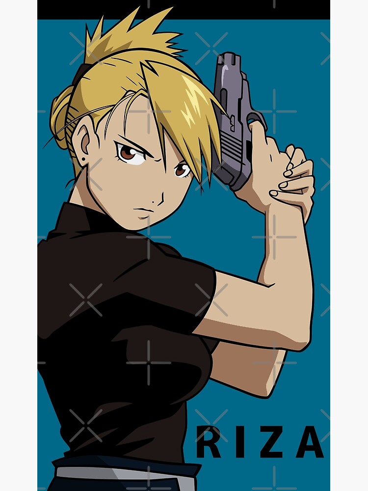 Riza Hawkeye Full-metal alchemist brotherhood anime manga Japanese Design, Gift T-Shirt, Anime T-Shirt Greeting Card for Sale by rowenanime