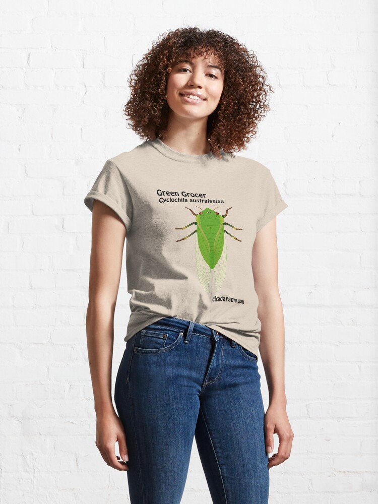 Alternate view of Green Grocer cicada (Cyclochila australasiae) Classic T-Shirt