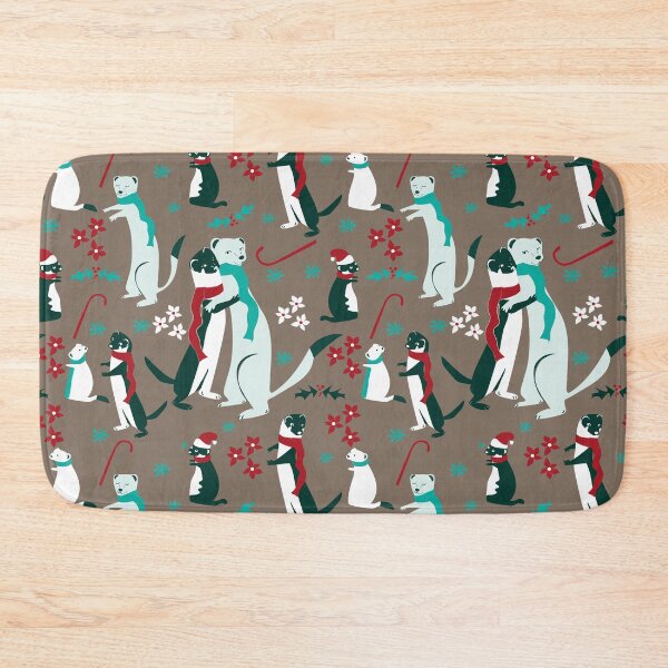 Item preview, Mustelid Christmas  Weasel Hugs brown designed and sold by belettelepink.
