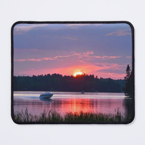 Item preview, Beautiful lavender sunset clouds view from the lake designed and sold by Durgaa D.