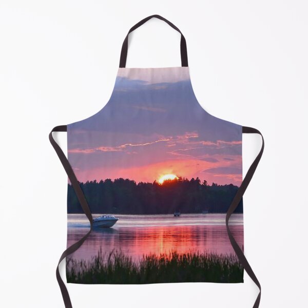 Item preview, Beautiful lavender sunset clouds view from the lake designed and sold by Durgaa D.