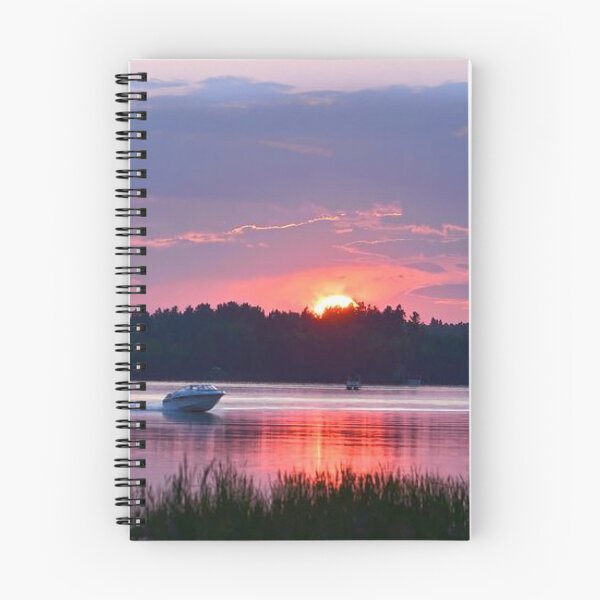 Item preview, Beautiful lavender sunset clouds view from the lake  designed and sold by Durgaa D.