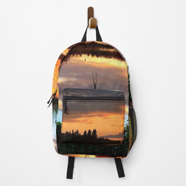 Item preview, Beautiful orange sunset clouds view from the lake designed and sold by Durgaa D.