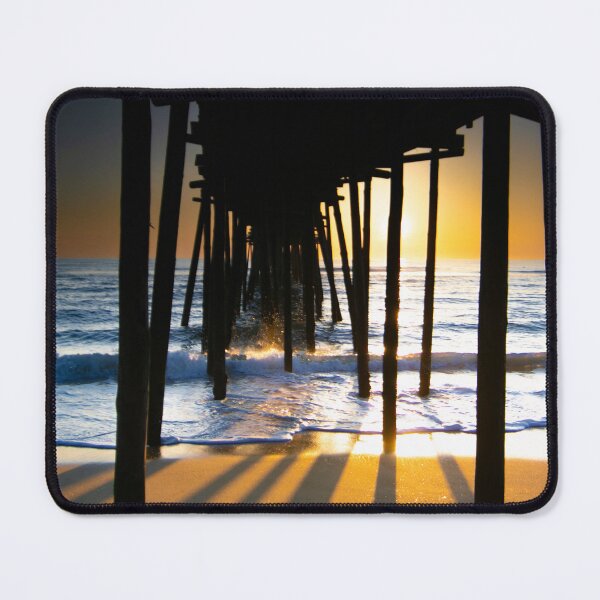 Item preview, Nag's Head Pier Silhouettes Waves Spray designed and sold by nbrandsberg.