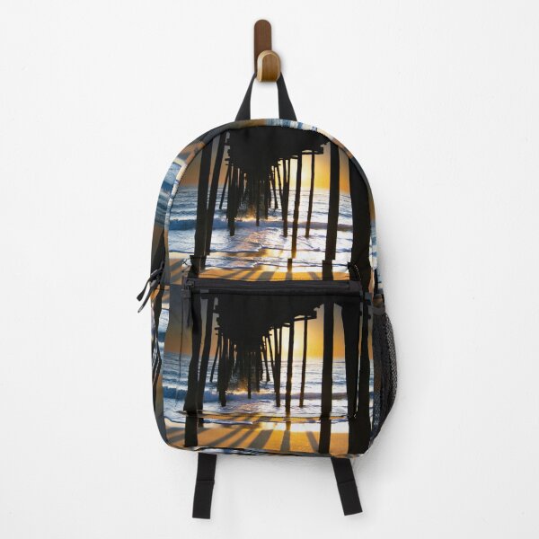 Item preview, Nag's Head Pier Silhouettes Waves Spray designed and sold by nbrandsberg.