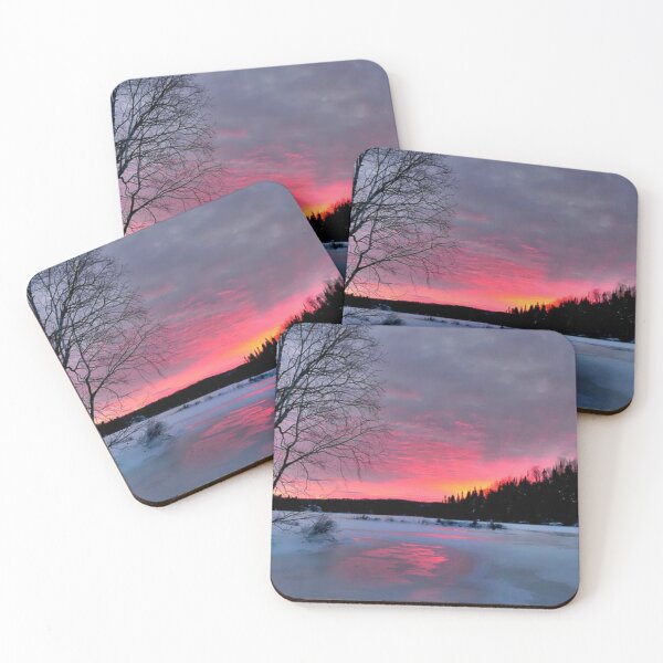 Item preview, Beautiful pink sunset view  designed and sold by Durgaa D.