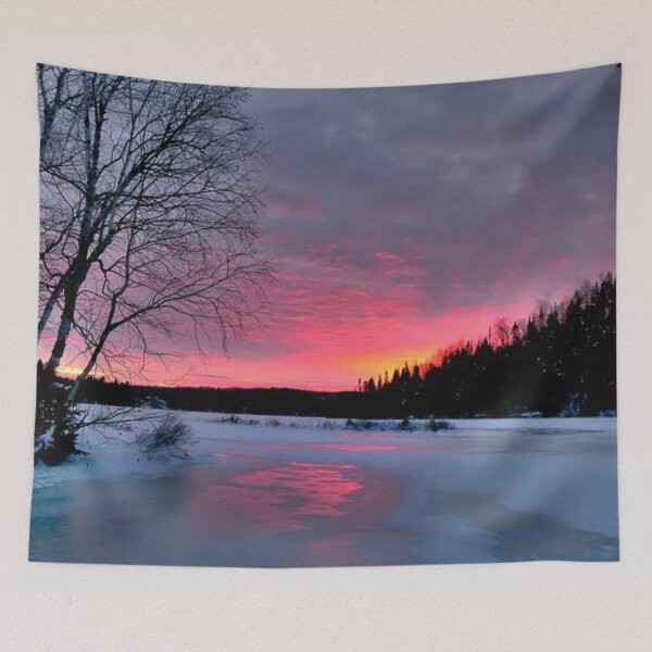 Item preview, Beautiful pink sunset view  designed and sold by Durgaa D.