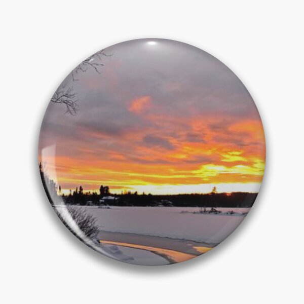 Item preview, Beautiful orange sunset view and snow grounds  designed and sold by Durgaa D.