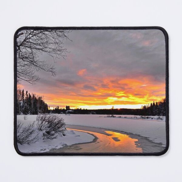 Item preview, Beautiful orange sunset view and snow grounds designed and sold by Durgaa D.