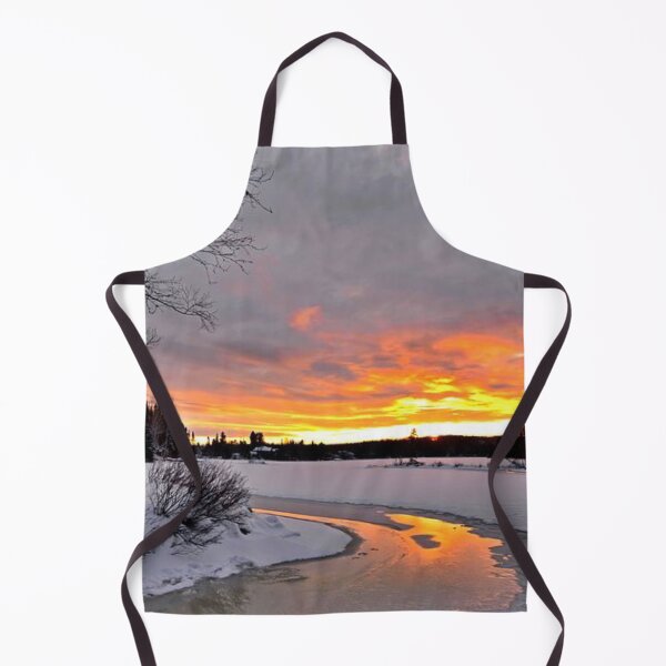 Item preview, Beautiful orange sunset view and snow grounds designed and sold by Durgaa D.
