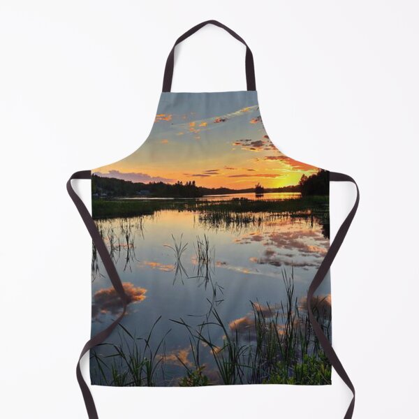 Item preview, Beautiful orange sunset view from the lake  designed and sold by Durgaa D.