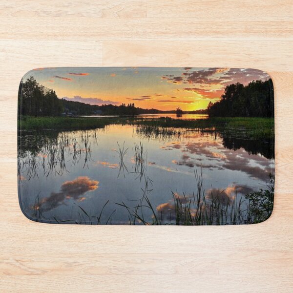 Item preview, Beautiful orange sunset view from the lake  designed and sold by Durgaa D.
