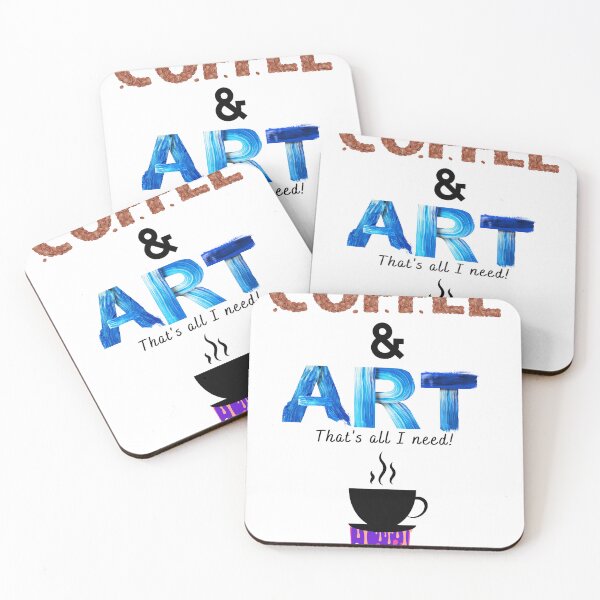 Item preview, Coffee & Art, That's All I Need designed and sold by Ellen Hanney-Saligumba.