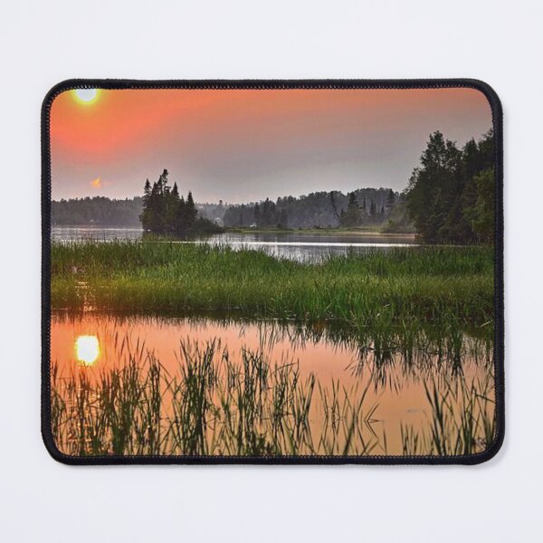 Item preview, Beautiful orange sunset view from the lake designed and sold by Durgaa D.