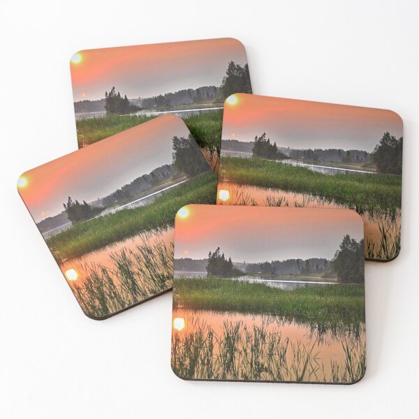 Item preview, Beautiful orange sunset view from the lake  designed and sold by Durgaa D.