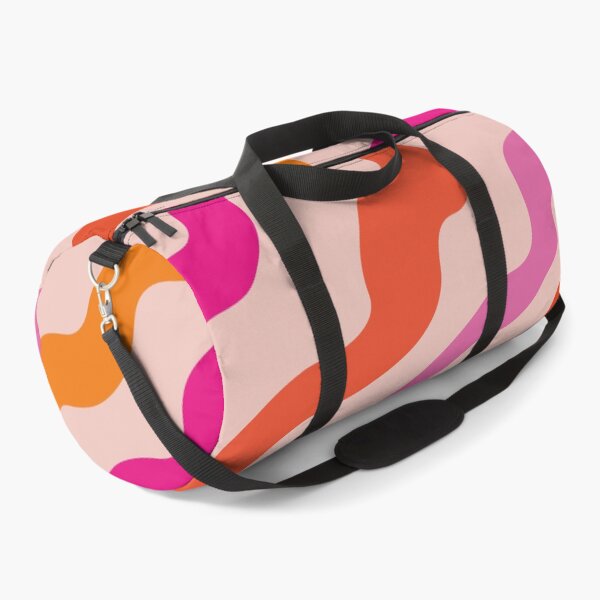 Item preview, Retro 70s pink and orange groovy abstract waves pattern designed and sold by Yasminepatterns .
