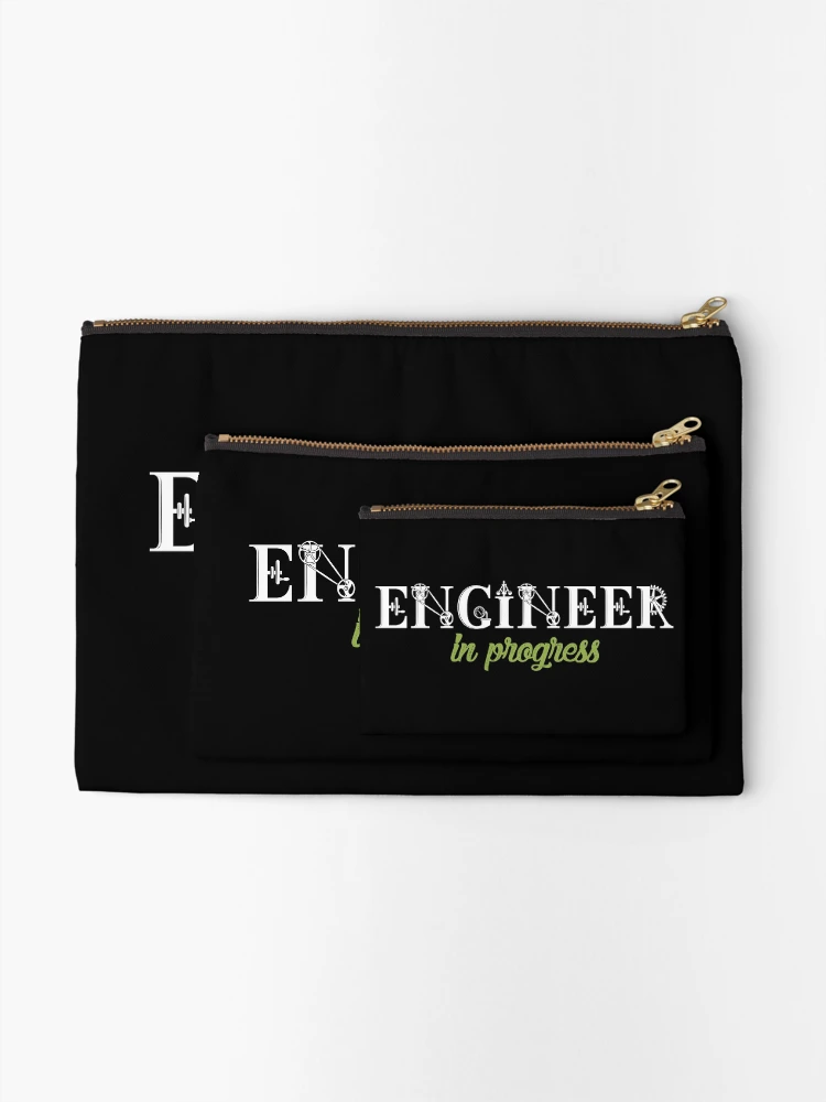 Thumbnail 2 of 4, Zipper Pouch, Engineer In Progress designed and sold by Delightfully Cynical.