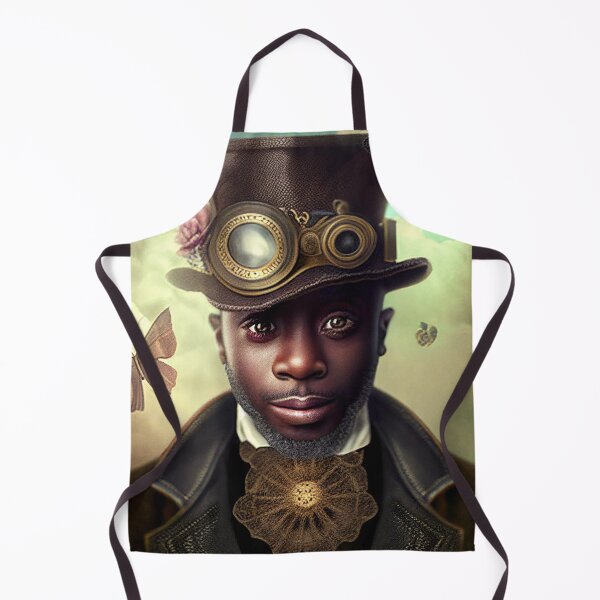 Item preview, Steampunk Afrofuturistic young black Mad Hatter designed and sold by Blaché Designs.