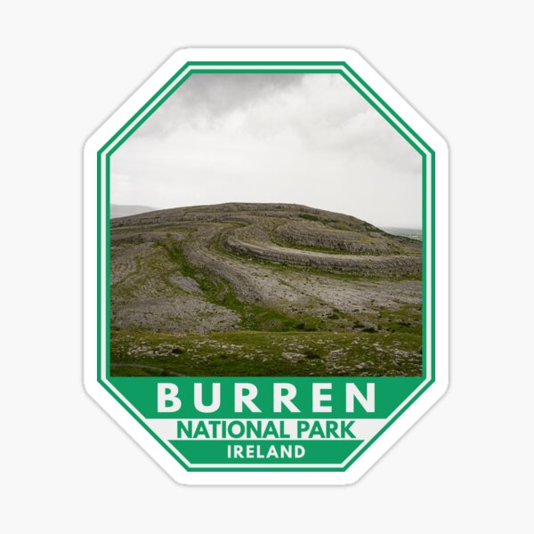 Item preview, Burren National Park Ireland Emblem designed and sold by KrisSidDesigns.