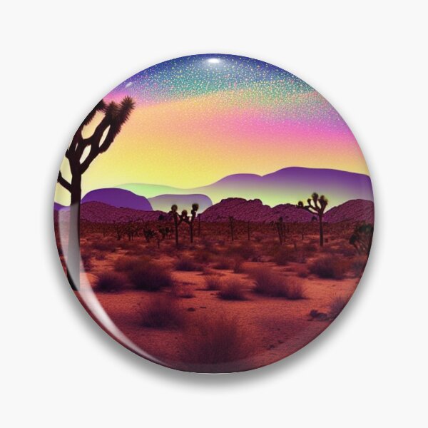 Item preview, Joshua Tree National Park Ethereal digital painting with Dramatic Coloring 1 designed and sold by DiatomDesigns.