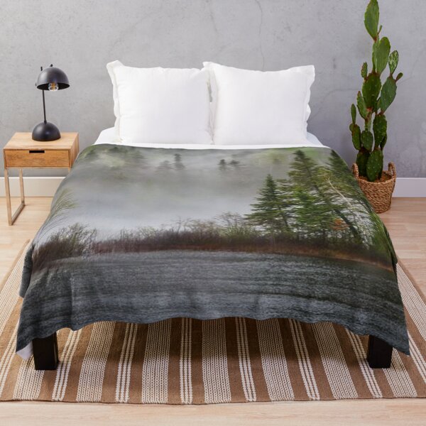 Item preview, Beautiful Foggy forest by the lakeside designed and sold by Durgaa D.