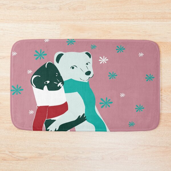 Item preview, Mustelid Christmas Weasel Hugs pink #2 designed and sold by belettelepink.
