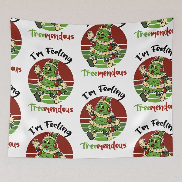 Item preview, Feeling Treemendous, Christmas Tree Pun designed and sold by SportyDogShop.