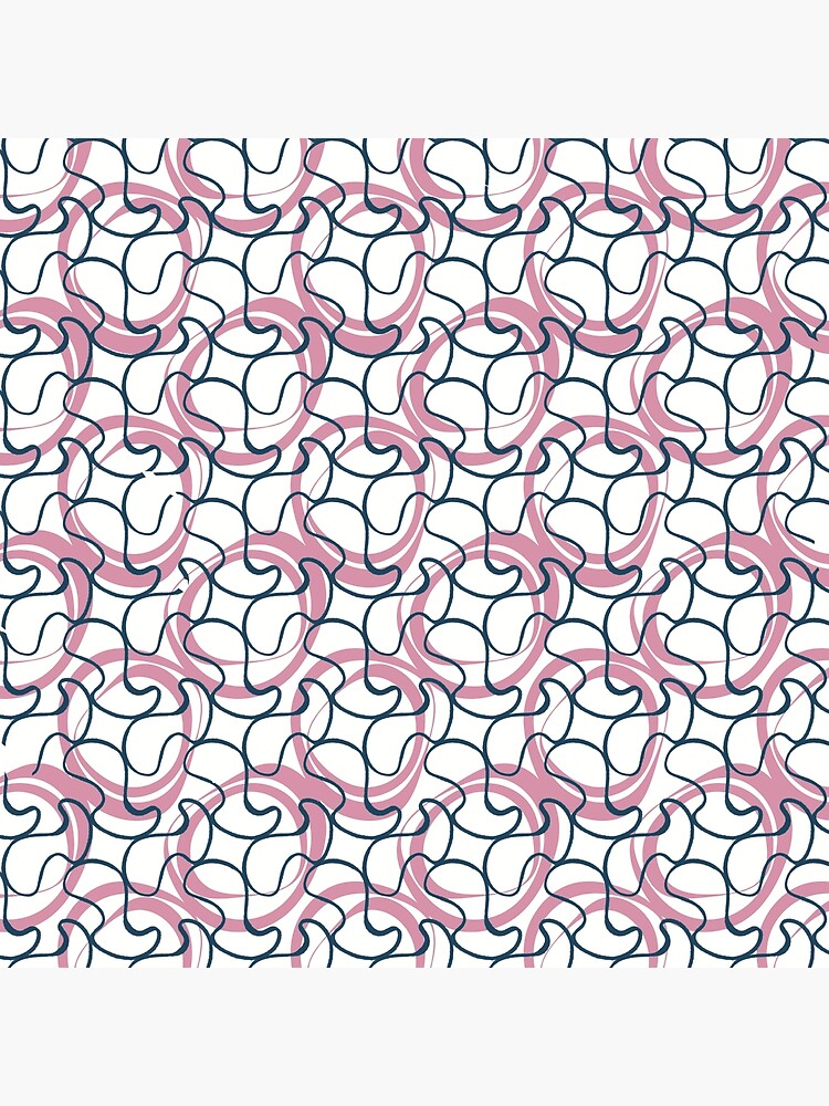 "Blue and Pink Abstract Art Design" Poster for Sale by peterscarfo