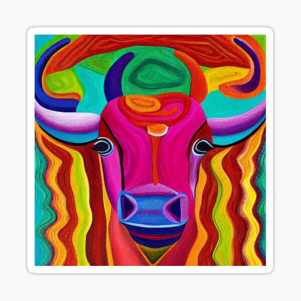 Colorful Taurus #1 Sticker