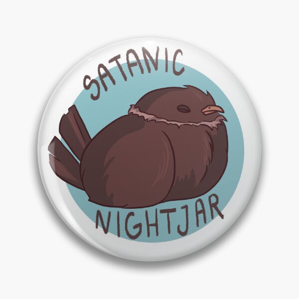 Item preview, Birds with unfortunate names - Satanic Nightjar designed and sold by BirdWithHat.