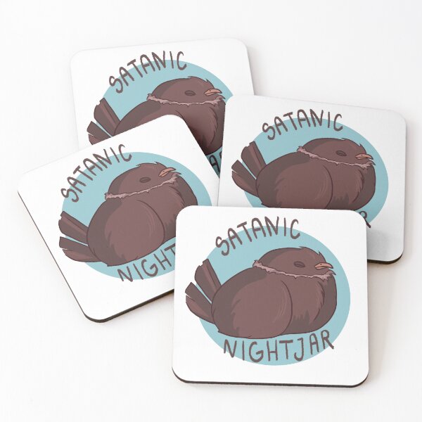 Item preview, Birds with unfortunate names - Satanic Nightjar designed and sold by BirdWithHat.