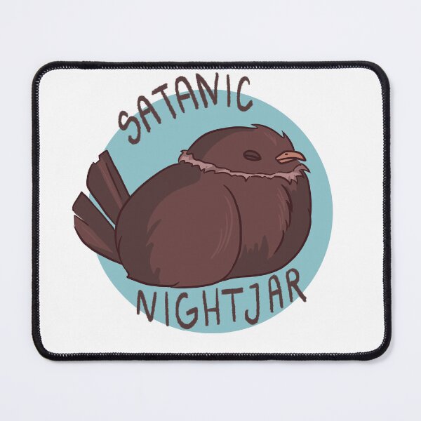 Item preview, Birds with unfortunate names - Satanic Nightjar designed and sold by BirdWithHat.
