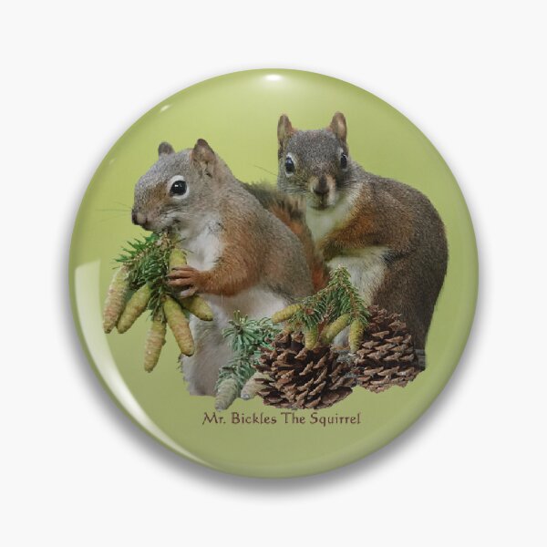 Item preview, Mr. Bickles The Squirrel pins para complacer. designed and sold by PrueCr.